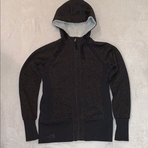 SOLD Fuzzy charcoal grey jacket size xs